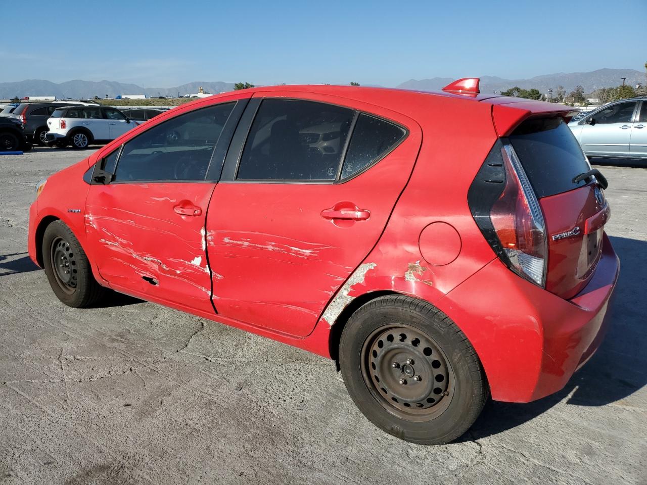 2016 Toyota Prius VIN JTDKDTB30G1130970 Copart auction photo, vandalism / side damage thumbnail 2
