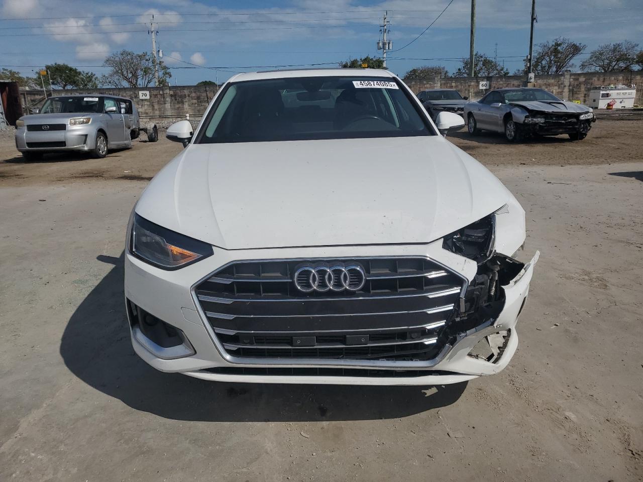 2020 Audi A4 VIN WAUGMAF40LN011376 Copart auction photo, front end damage thumbnail 5