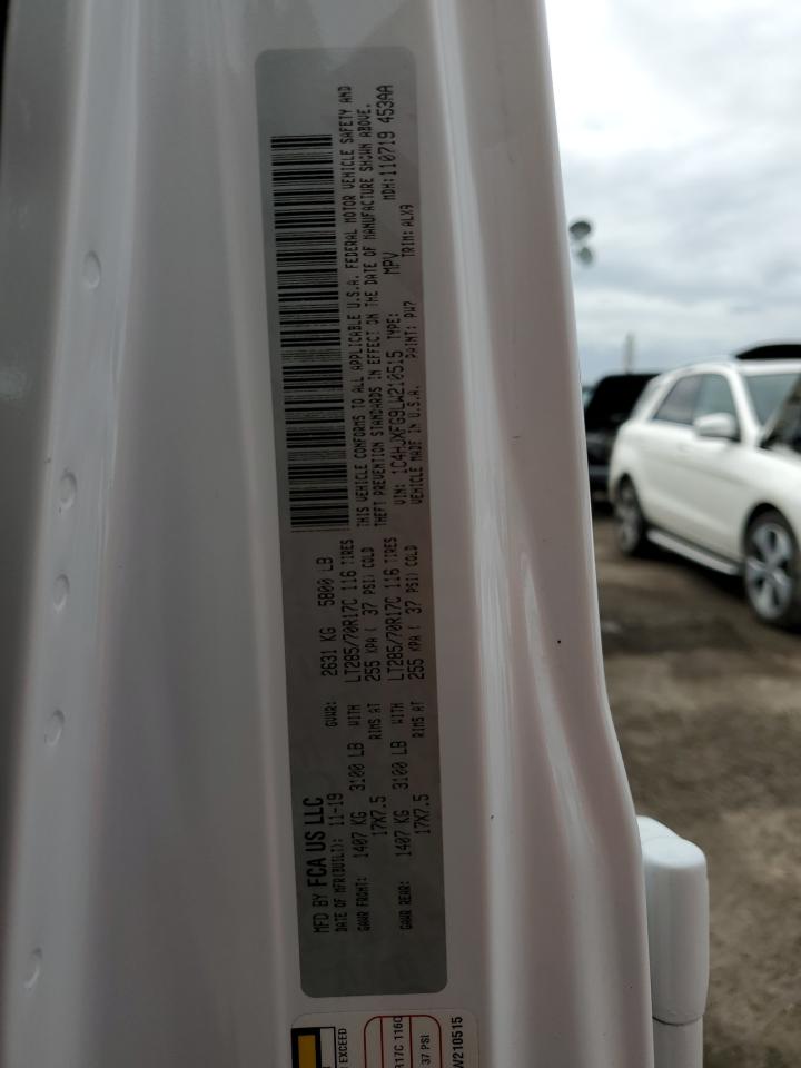 2020 Jeep Wrangler VIN 1C4HJXFG9LW210515 Copart auction photo, water/flood damage thumbnail 13