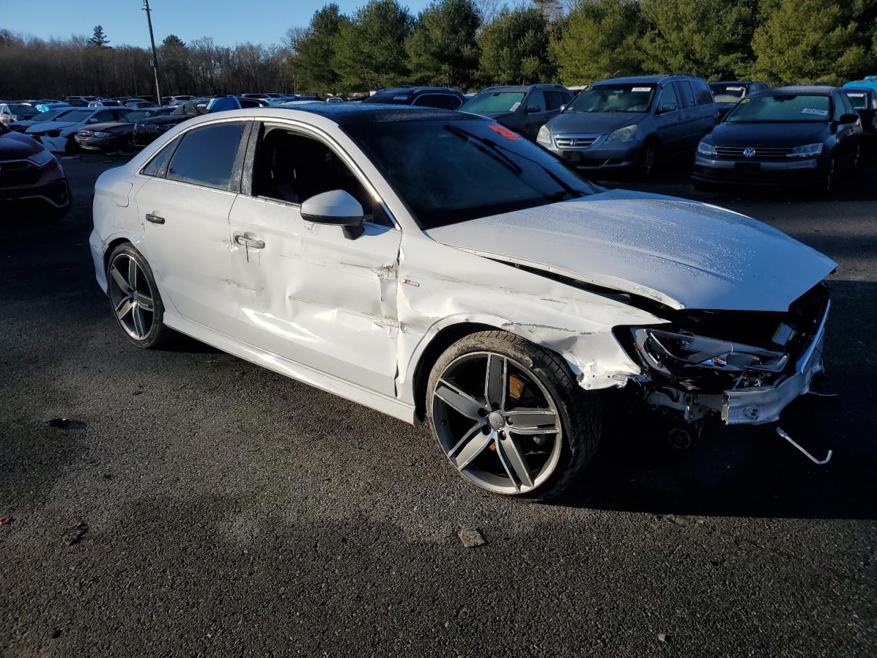 2016 Audi A3 VIN WAUJ8GFF4G1043596 Copart auction photo, all over / side damage thumbnail 4