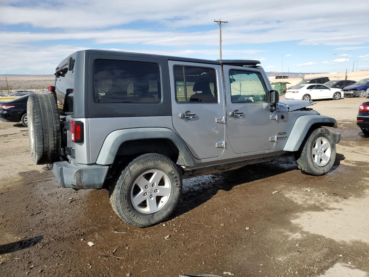 2017 Jeep Wrangler VIN 1C4HJWDG6HL596252 Copart auction photo, front end / side damage thumbnail 3