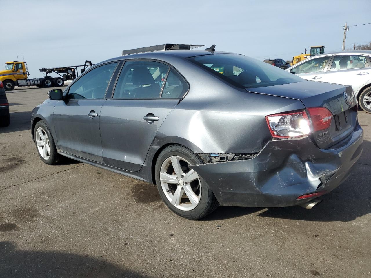 2014 Volkswagen Jetta VIN 3VWD17AJXEM226076 Copart auction photo, rear end / minor dent/scratches damage thumbnail 2