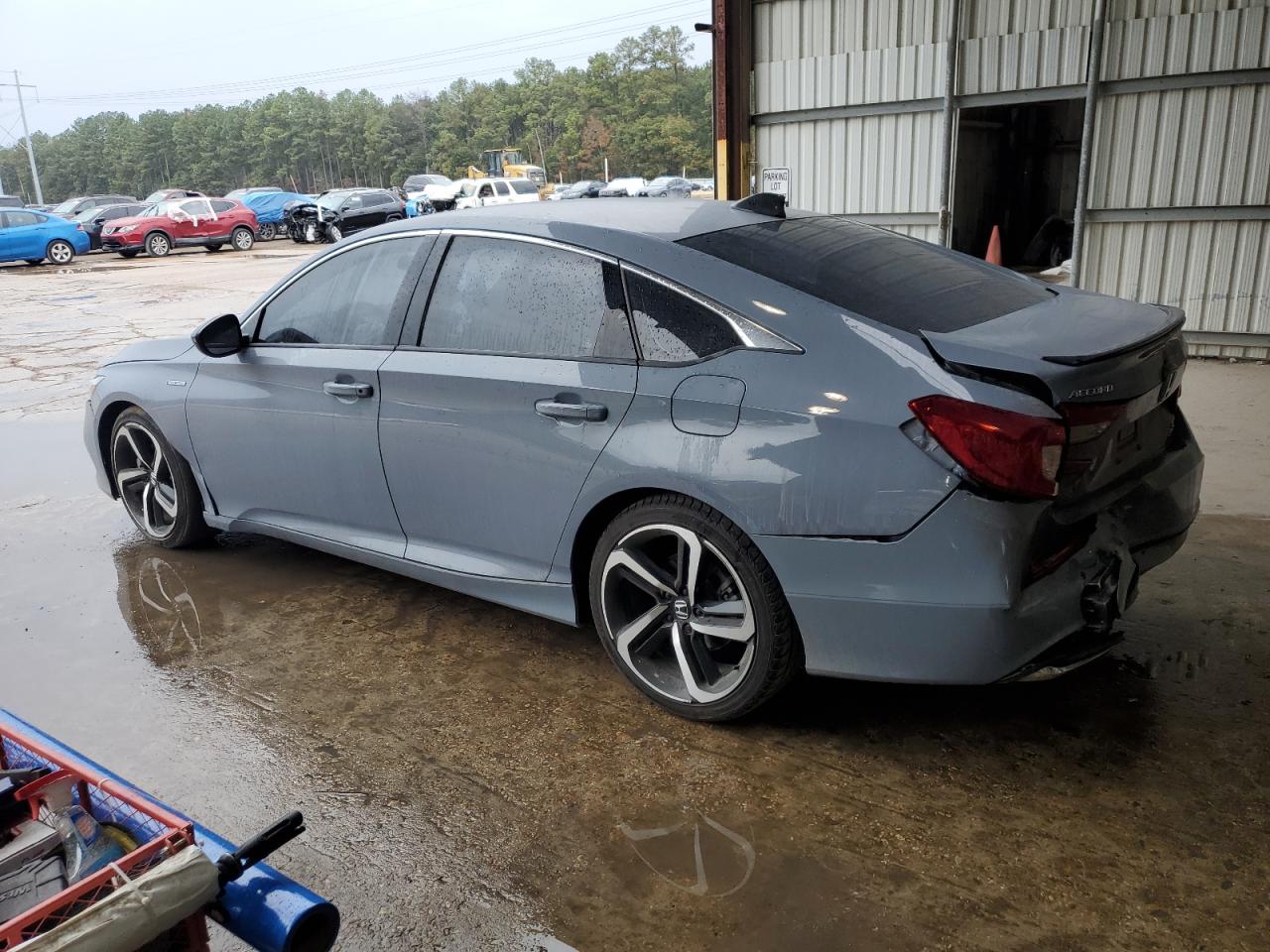2022 Honda Accord VIN 1HGCV3F26NA022452 Copart auction photo, rear end / side damage thumbnail 2