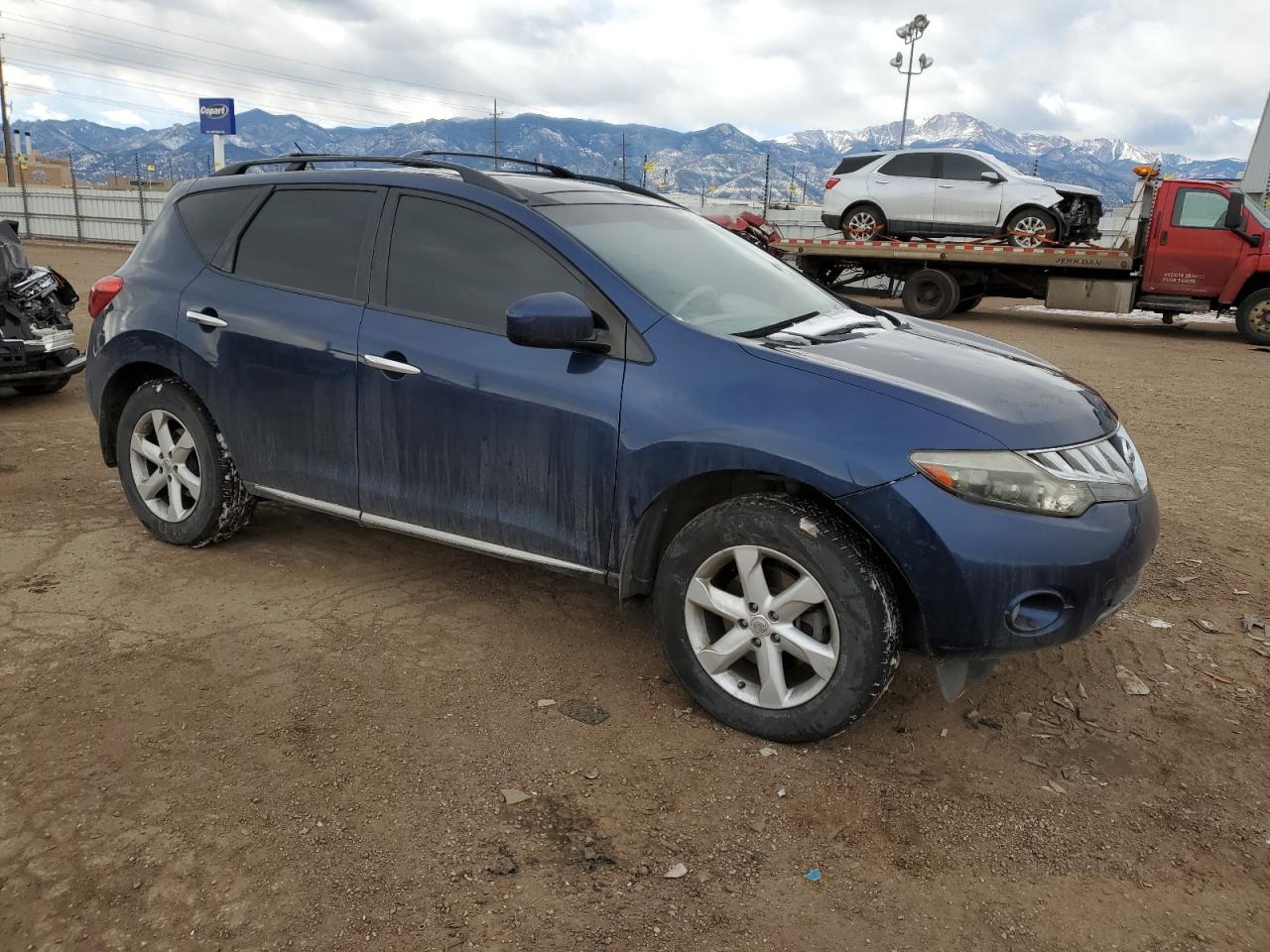 2009 Nissan Murano VIN JN8AZ18WX9W129581 Copart auction photo, side / hail damage thumbnail 4