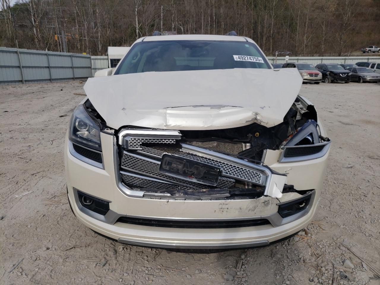 2015 GMC Acadia VIN 1GKKVTKD8FJ320640 Copart auction photo, front end / undercarriage damage thumbnail 5