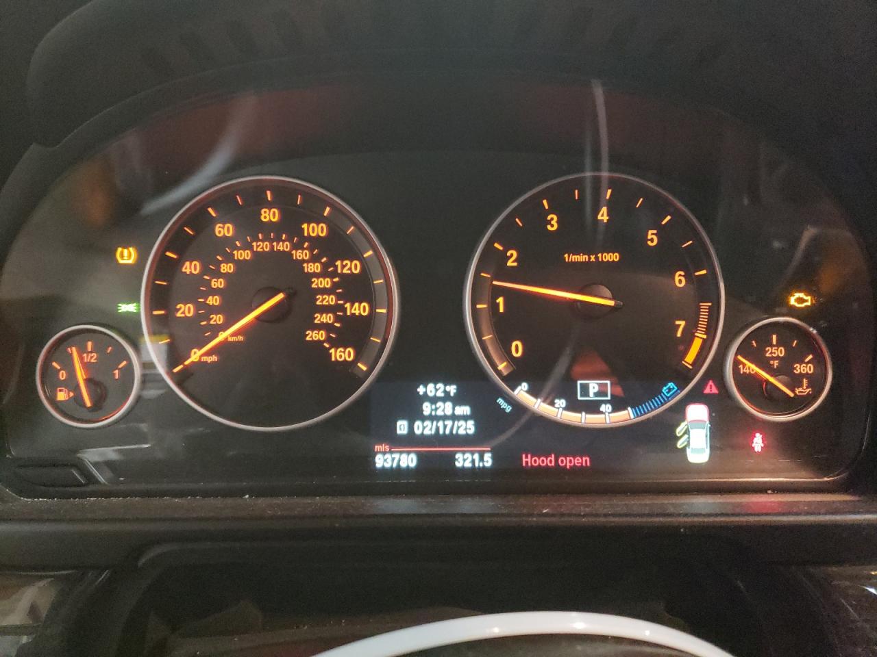 2013 BMW 5er VIN WBAFU9C56DDY72446 Copart auction photo, front end damage thumbnail 9
