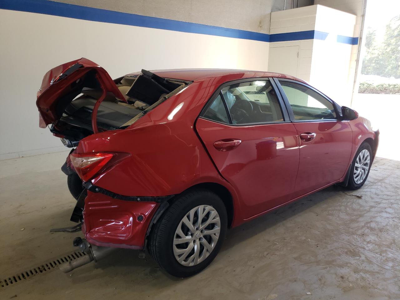 2019 Toyota Corolla VIN 2T1BURHE3KC172422 Copart auction photo, rear end damage thumbnail 3