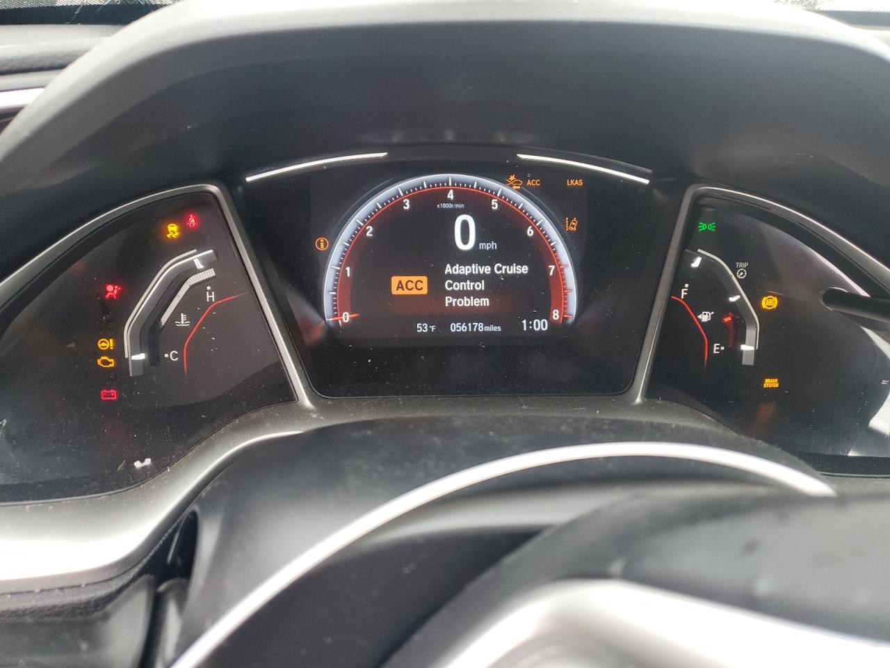 2020 Honda Civic VIN 2HGFC2E88LH598268 Copart auction photo, front end / rear end damage thumbnail 9