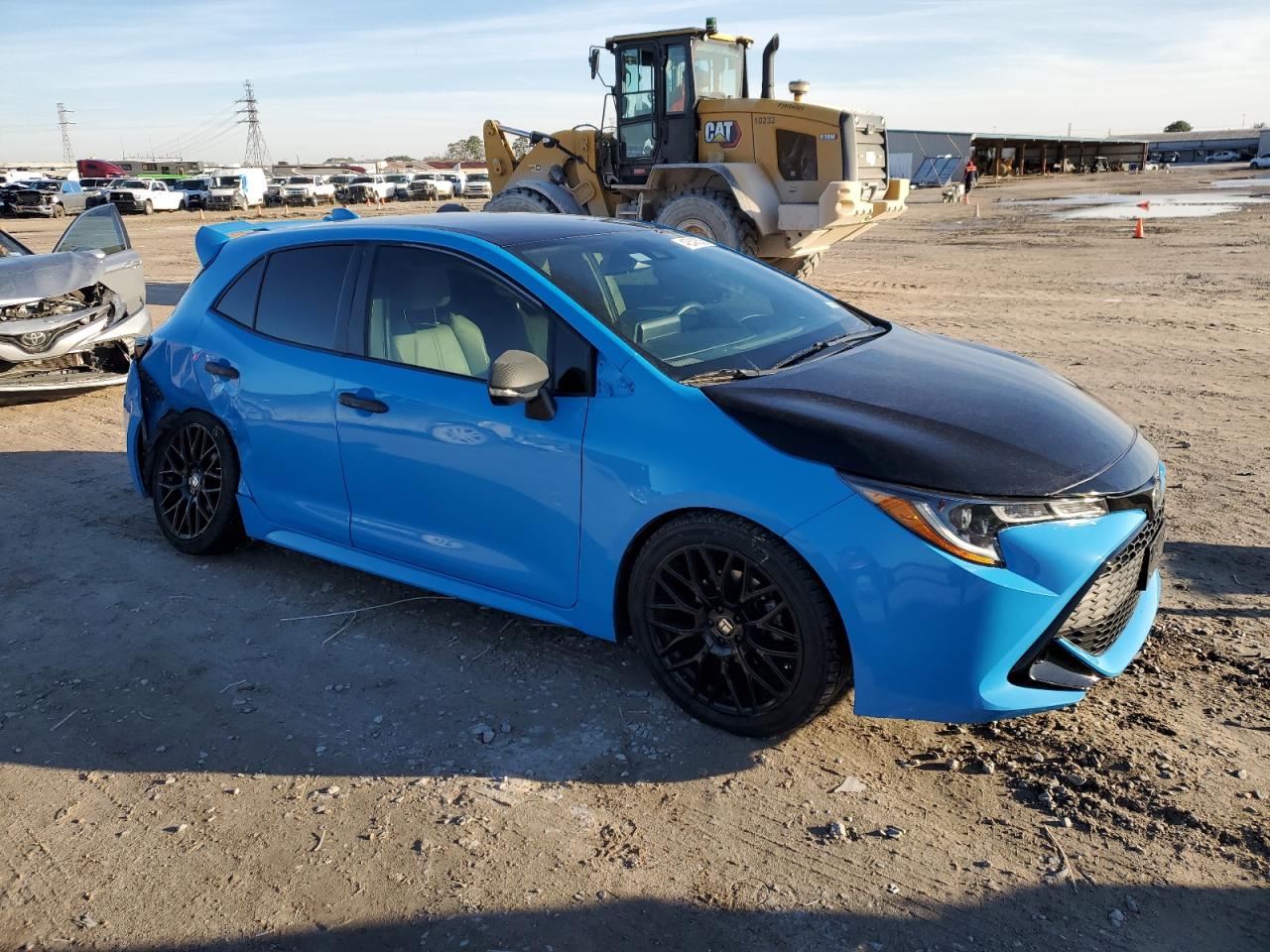 2019 Toyota Corolla VIN JTNK4RBE6K3020566 Copart auction photo, side / rear end damage thumbnail 4