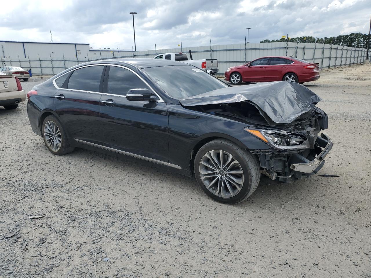 2016 Hyundai Genesis VIN KMHGN4JE4GU113014 Copart auction photo, front end damage thumbnail 4