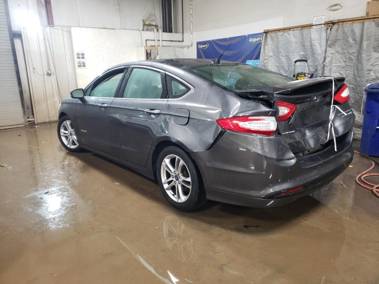 2015 Ford Fusion VIN 3FA6P0RU3FR147164 Copart auction photo, rear end damage thumbnail 2