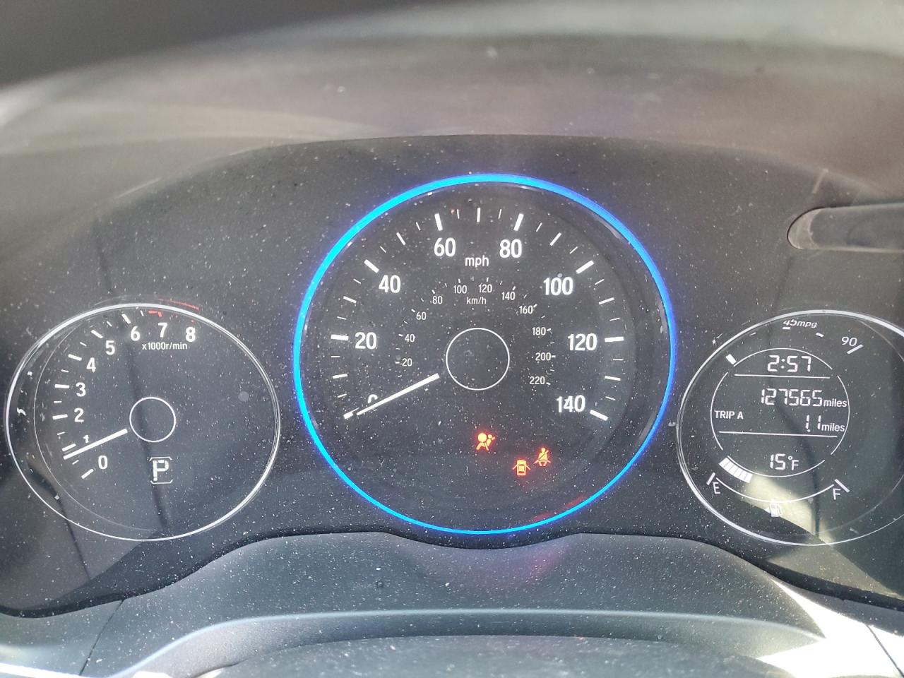 2018 Honda HR-V VIN 3CZRU6H58JM725045 Copart auction photo, front end damage thumbnail 9