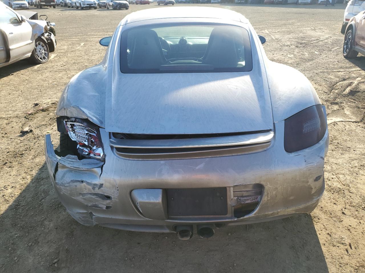2006 Porsche Cayman VIN WP0AB29816U783317 Copart auction photo, rear end / front end damage thumbnail 6