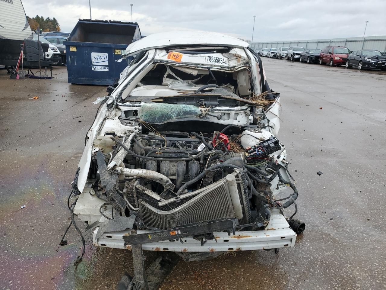 2012 Ford Fusion VIN 3FAHP0JA9CR162287 Copart auction photo, rollover / mechanical damage thumbnail 5