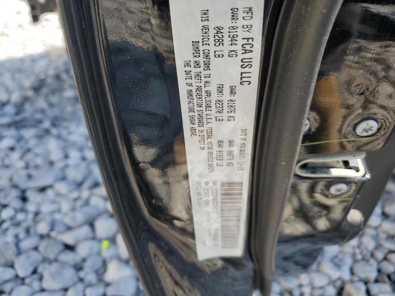 2016 Dodge Dart VIN 1C3CDFAA3GD644112 Copart auction photo, front end / side damage thumbnail 15