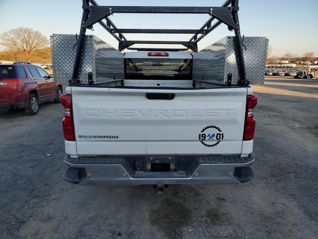 2020 Chevrolet Silverado VIN 3GCNWAEF4LG222094 Copart auction photo, front end / side damage thumbnail 6