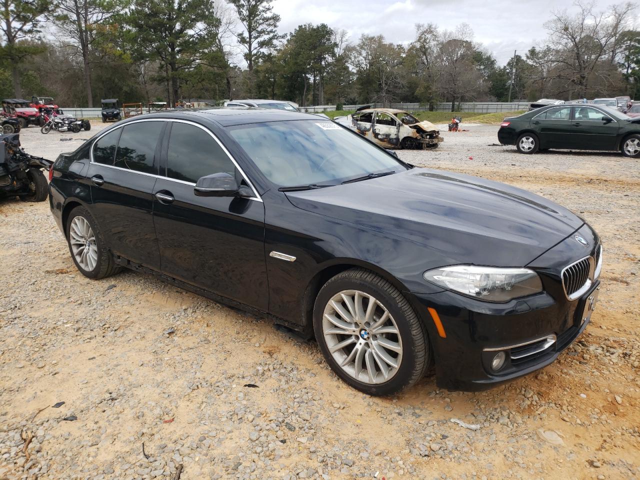 2014 BMW 5er VIN WBA5A5C5XED020633 Copart auction photo, stripped damage thumbnail 4