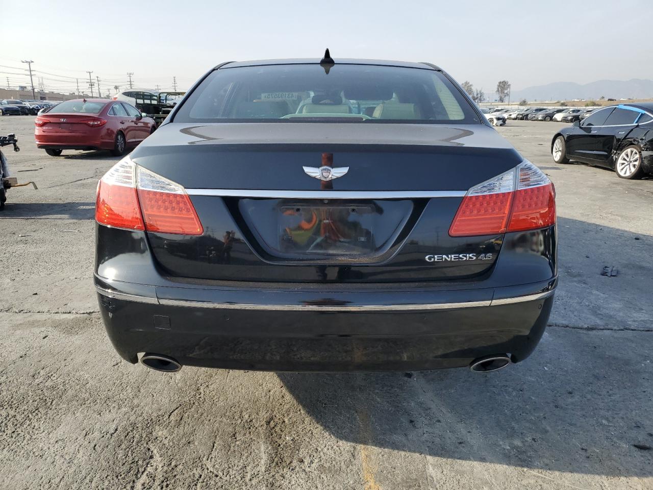 2009 Hyundai Genesis VIN KMHGC46F79U065034 Copart auction photo, rear end damage thumbnail 6