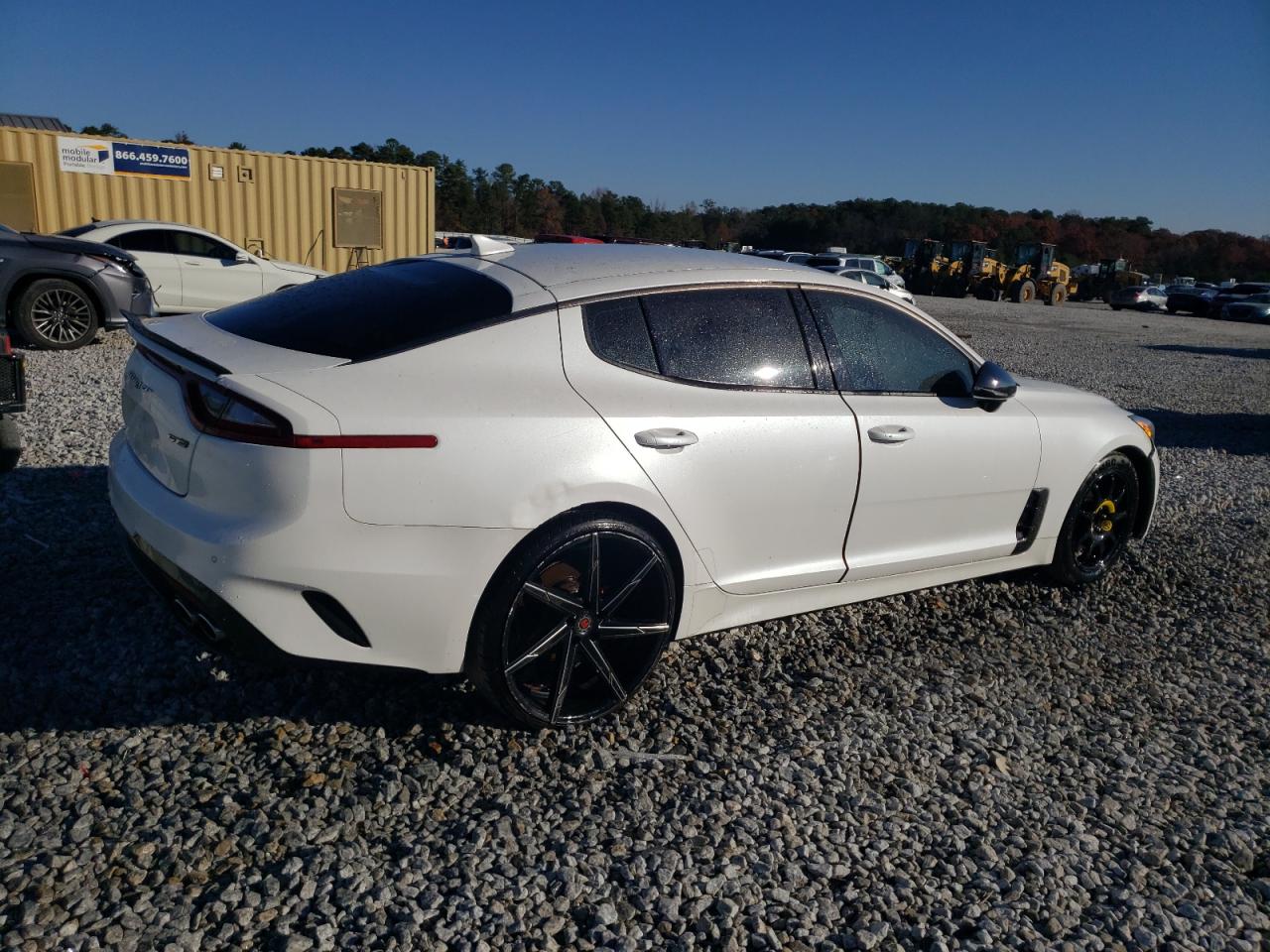 2020 KIA Stinger VIN KNAE15LA2L6078525 Copart auction photo, front end / side damage thumbnail 3