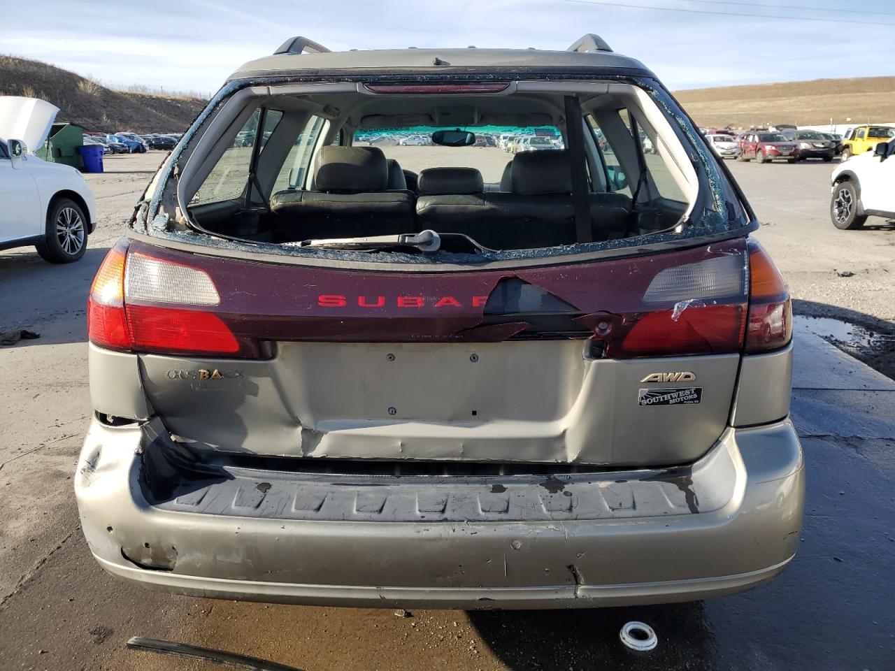 2003 Subaru Legacy VIN 4S3BH895037653504 Copart auction photo, rear end / hail damage thumbnail 6