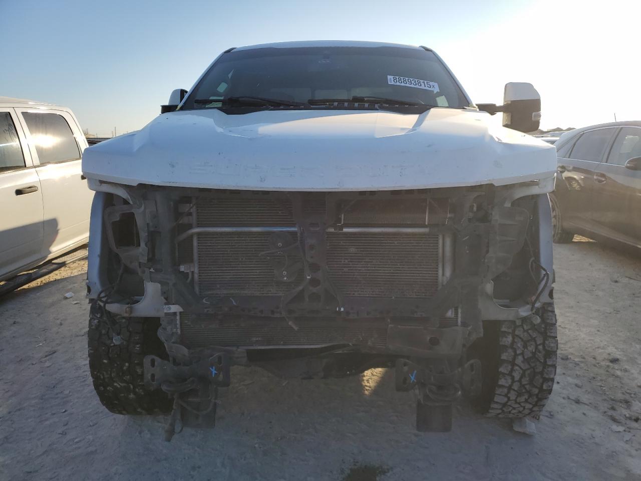 2021 Ford F250 VIN 1FT8W2BT5MED19455 Copart auction photo, front end / side damage thumbnail 5