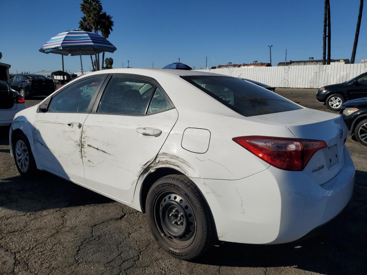 2017 Toyota Corolla VIN 5YFBURHE6HP735214 Copart auction photo, all over damage thumbnail 2