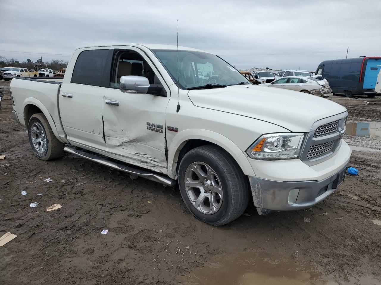 2016 RAM 1500 VIN 1C6RR6NT6GS312459 Copart auction photo, front end / side damage thumbnail 4
