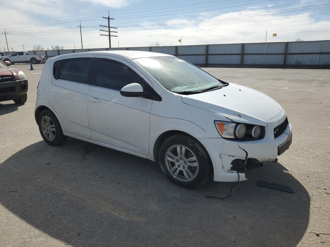 2012 Chevrolet Sonic VIN 1G1JC6SH2C4134130 Copart auction photo, front end / mechanical damage thumbnail 4