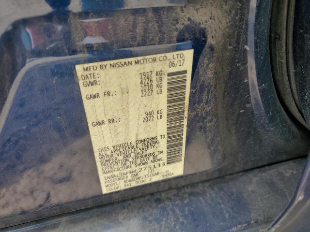 2017 Nissan Altima VIN 1N4AL3AP9HC275133 Copart auction photo, side damage thumbnail 12