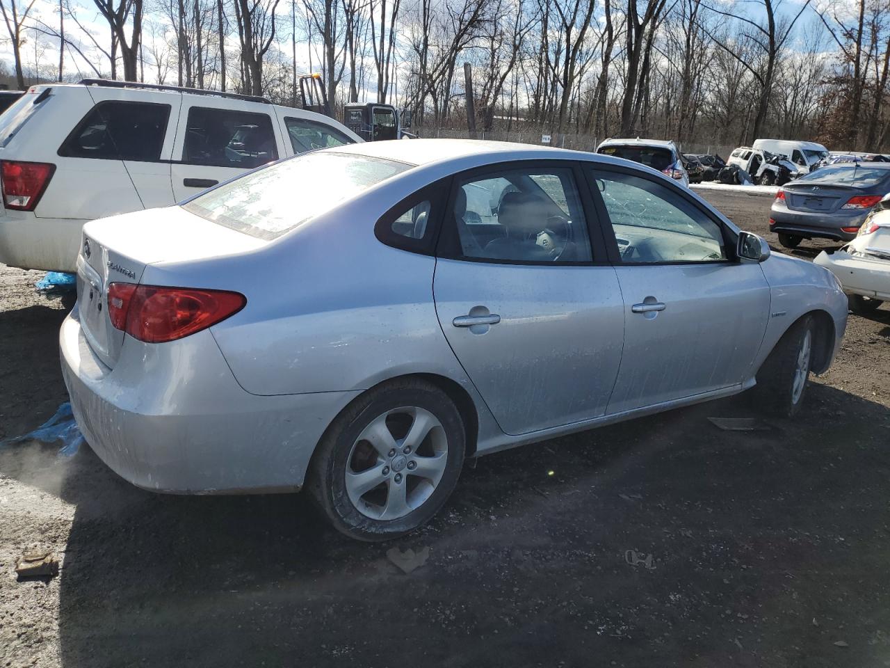 2007 Hyundai Elantra VIN KMHDU46D57U021285 Copart auction photo, minor dent/scratches damage thumbnail 3