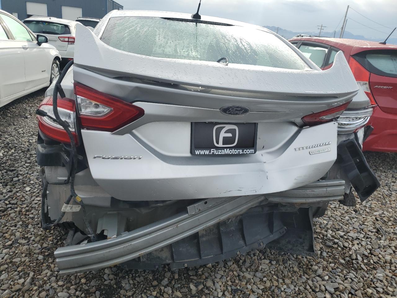 2014 Ford Fusion VIN 3FA6P0K98ER324036 Copart auction photo, rear end damage thumbnail 6