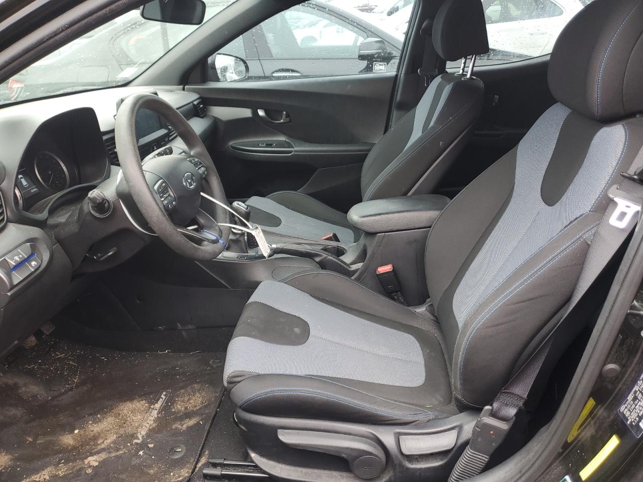 2020 Hyundai Veloster VIN KMHTG6AF6LU021359 Copart auction photo, side / rear end damage thumbnail 7