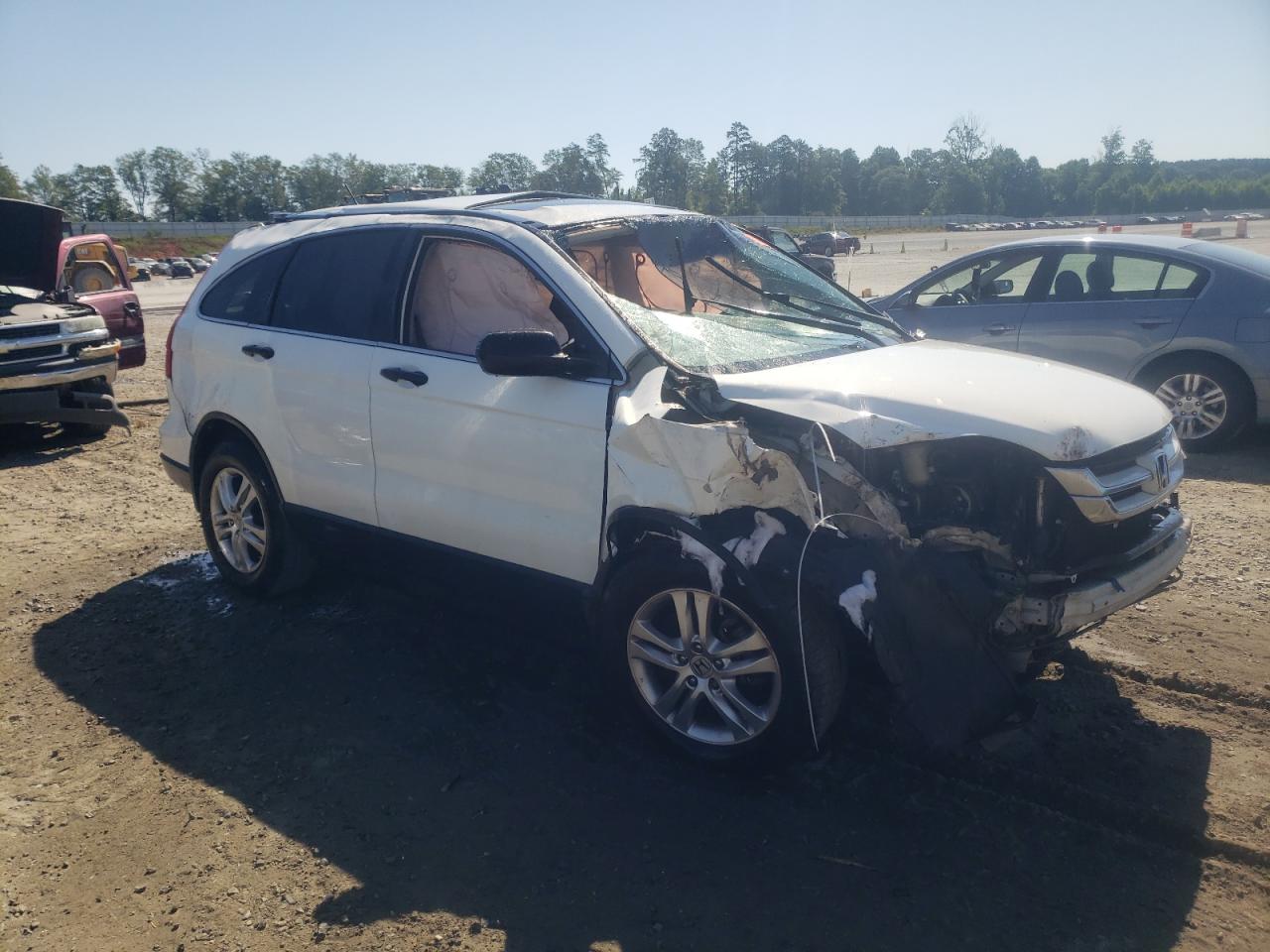 2010 Honda CR-V VIN 5J6RE3H54AL037444 Copart auction photo, front end damage thumbnail 4