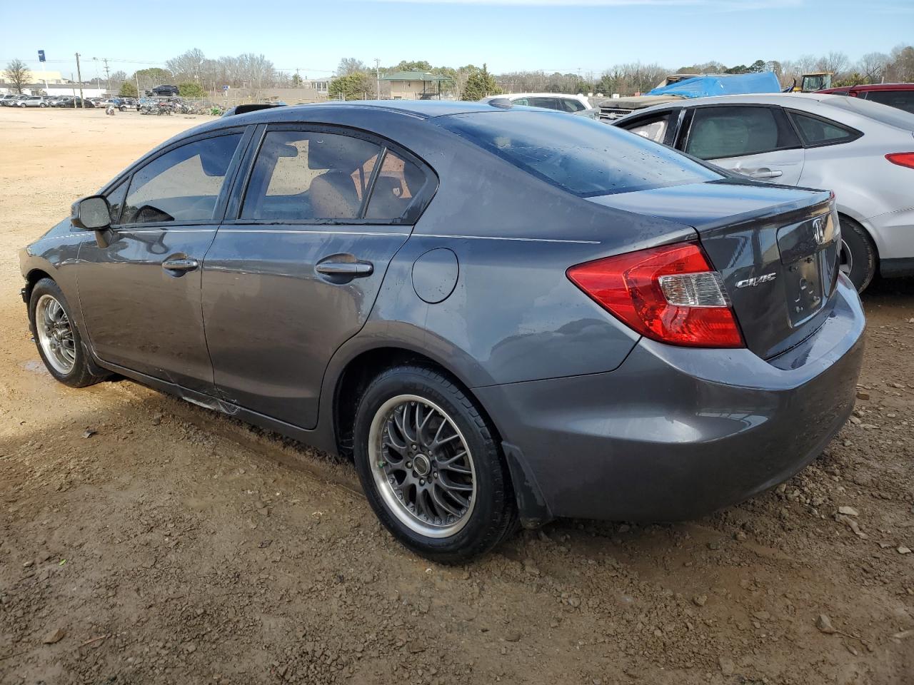 2012 Honda Civic VIN 19XFB2F92CE036158 Copart auction photo, front end / side damage thumbnail 2