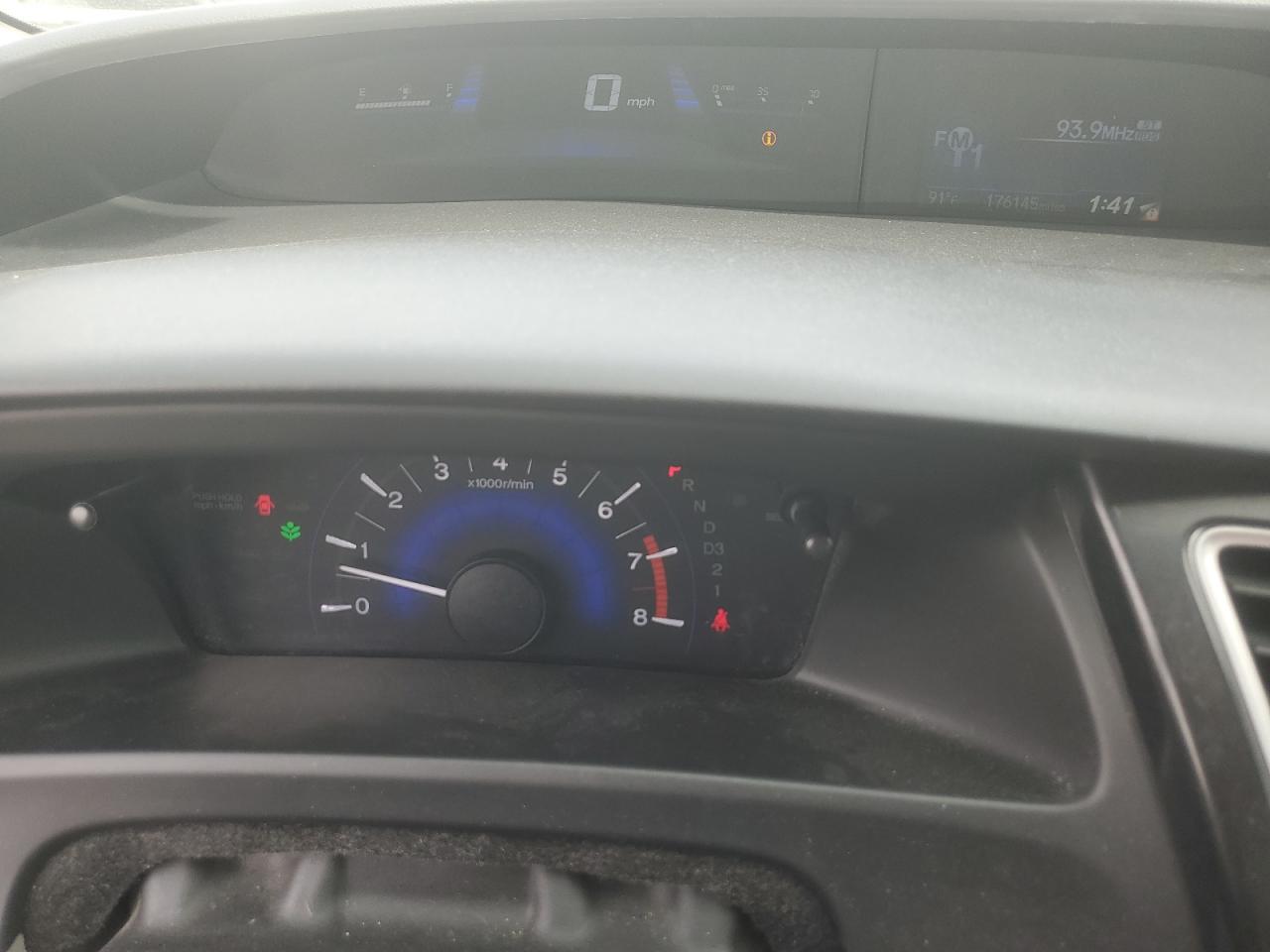 2013 Honda Civic VIN 2HGFB2F5XDH301509 Copart auction photo, front end damage thumbnail 9