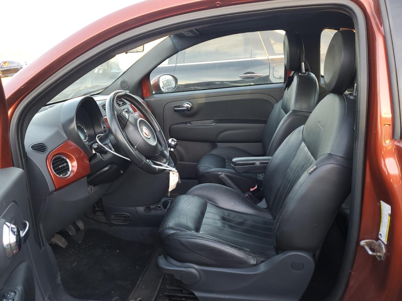 2012 Fiat 500 VIN 3C3CFFBR7CT370478 Copart auction photo, front end damage thumbnail 7