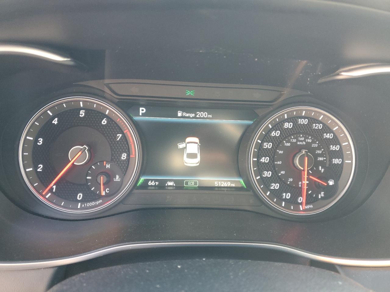 2021 Genesis G70 VIN KMTG34LE9MU071802 Copart auction photo, side / rear end damage thumbnail 9