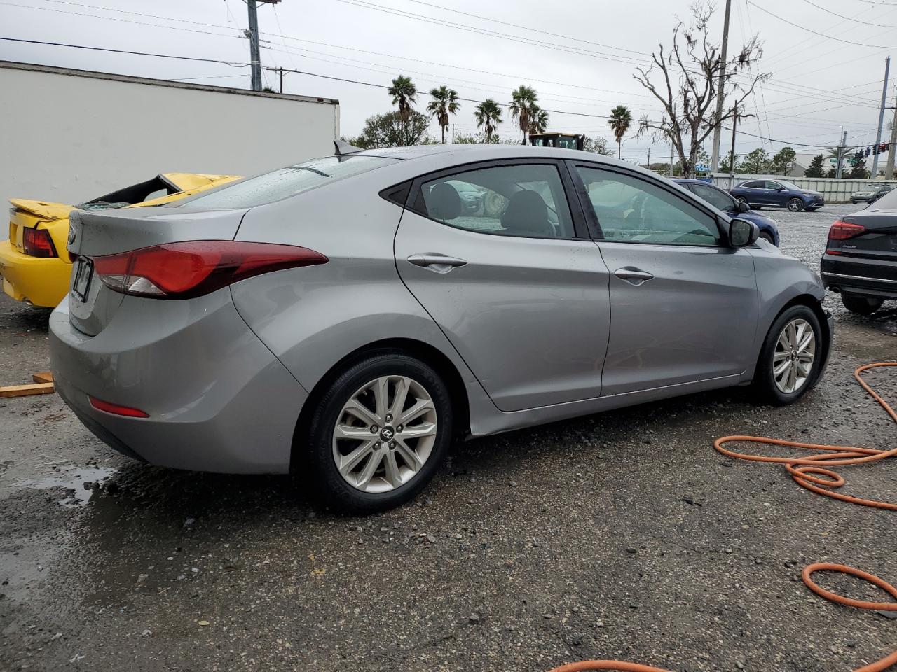 2015 Hyundai Elantra VIN KMHDH4AEXFU221923 Copart auction photo, front end damage thumbnail 3