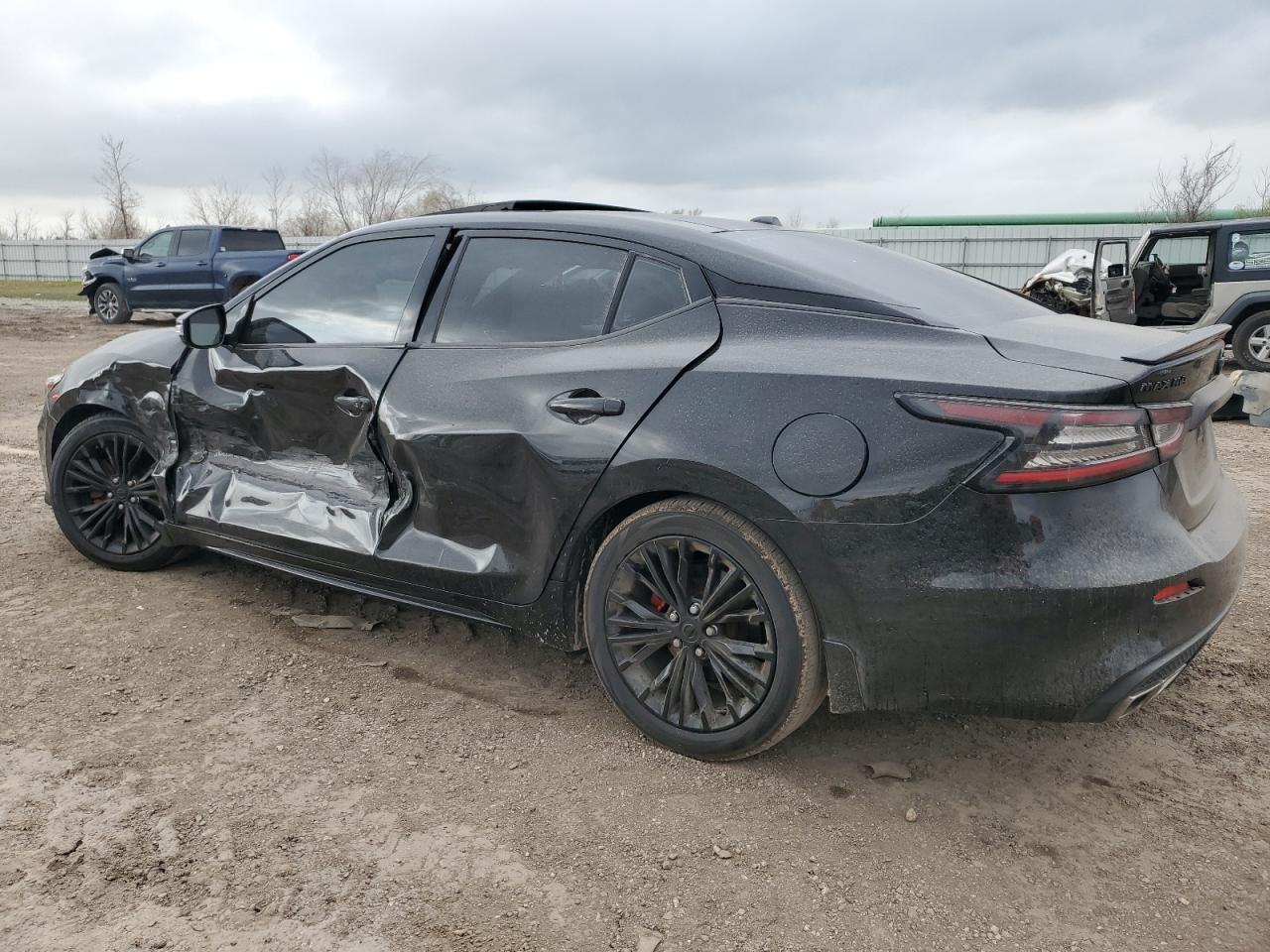 2020 Nissan Maxima VIN 1N4AA6DV5LC373103 Copart auction photo, side / front end damage thumbnail 2