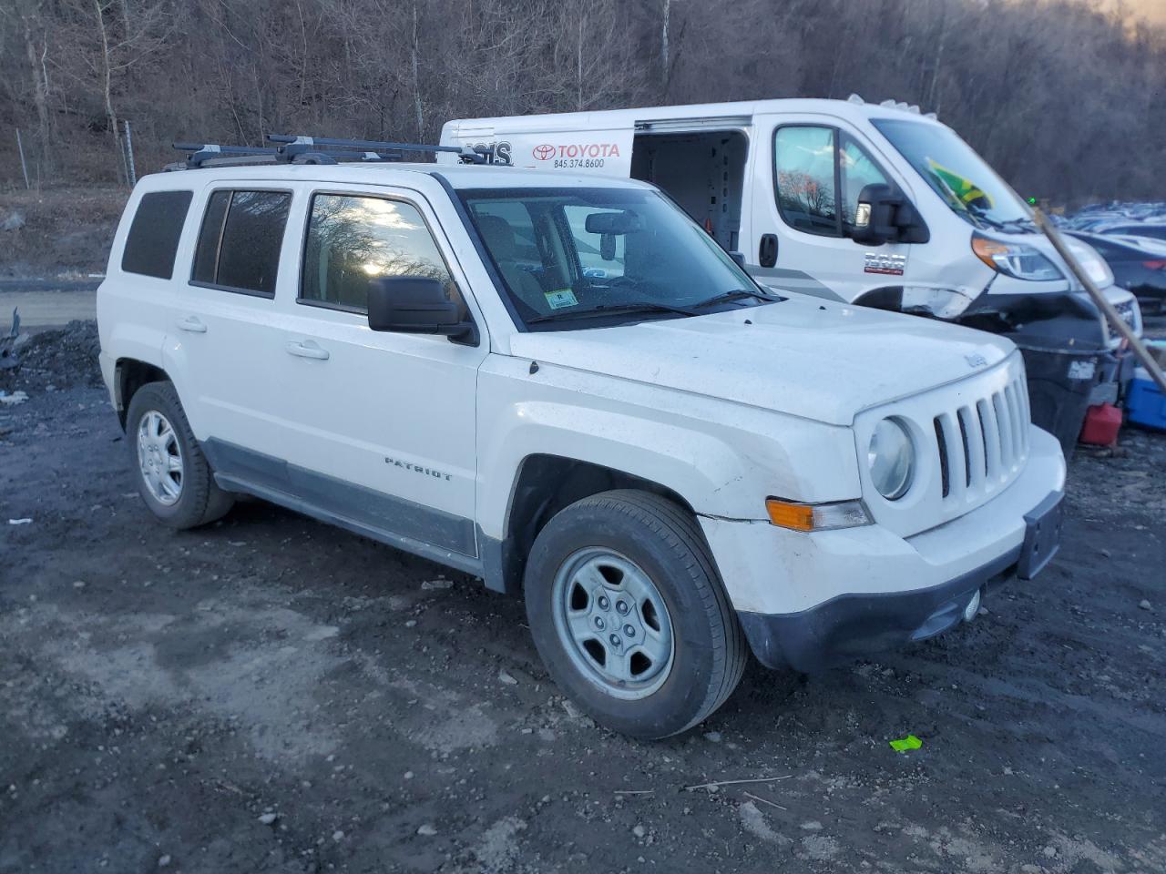 2011 Jeep Liberty (Patriot) VIN 1J4NF1GBXBD282400 Copart auction photo, undercarriage / front end damage thumbnail 4