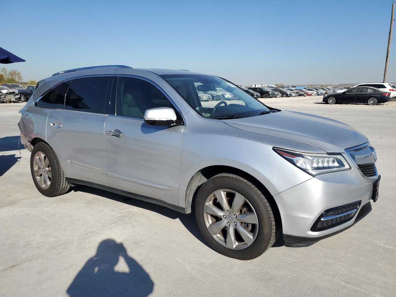 2015 Acura MDX VIN 5FRYD3H88FB014739 Copart auction photo, rear end damage thumbnail 4