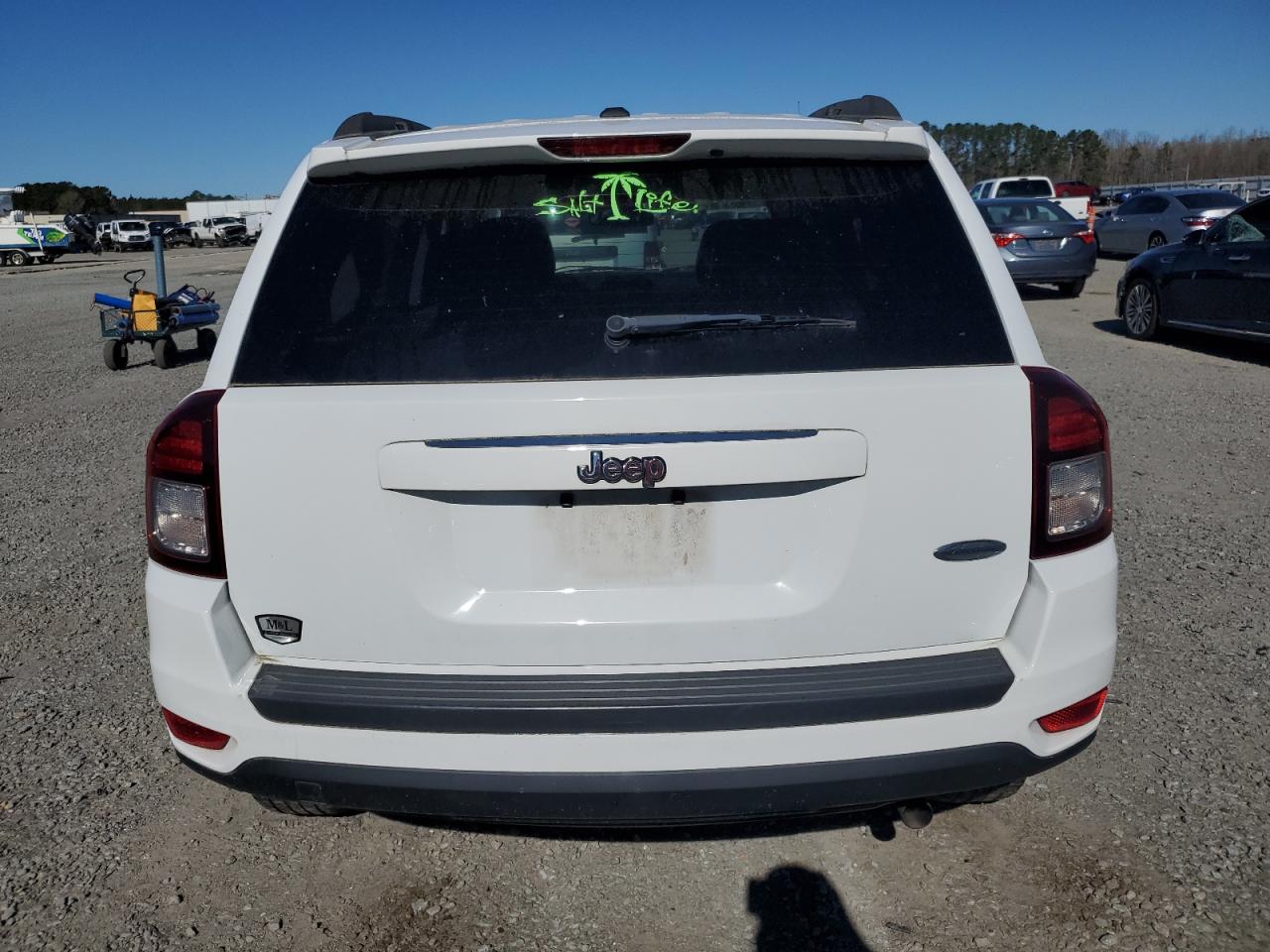 2016 Jeep Compass VIN 1C4NJCEB5GD599897 Copart auction photo, side damage thumbnail 6