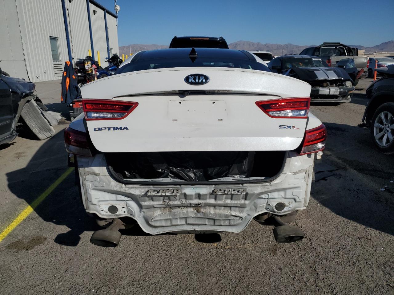 2016 KIA Optima VIN 5XXGV4L26GG087318 Copart auction photo, rear end / front end damage thumbnail 6