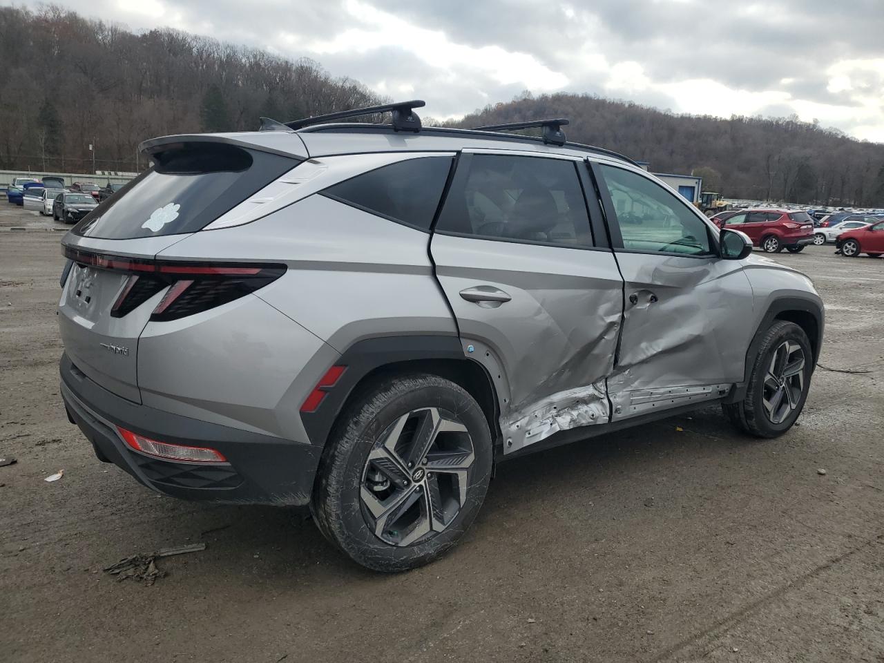 2024 Hyundai Tucson VIN KM8JCCD17RU201346 Copart auction photo, side damage thumbnail 3