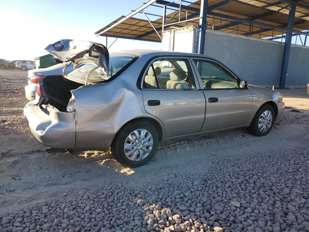 2002 Toyota Corolla VIN 1NXBR12E52Z620993 Copart auction photo, rear end damage thumbnail 3