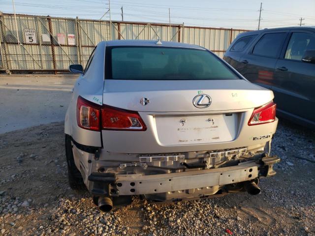 2011 Lexus IS VIN JTHBF5C29B5137802 Copart auction photo, rear end damage thumbnail 6