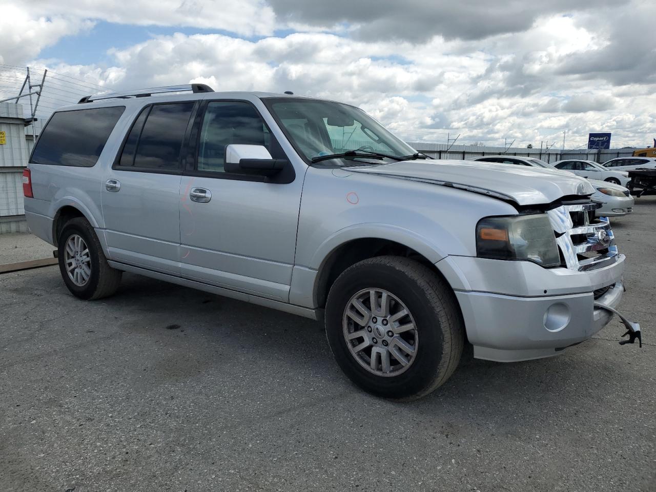 2014 Ford Expedition VIN 1FMJK1K51EEF27693 Copart auction photo, front end / minor dent/scratches damage thumbnail 4
