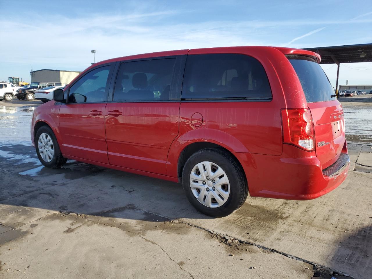 2014 Dodge Caravan VIN 2C4RDGBG0ER410647 Copart auction photo, side / rear end damage thumbnail 2