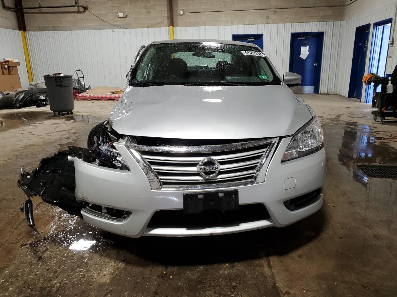 2014 Nissan Sentra VIN 1N4AB7AP0EN851167 Copart auction photo, side / front end damage thumbnail 5