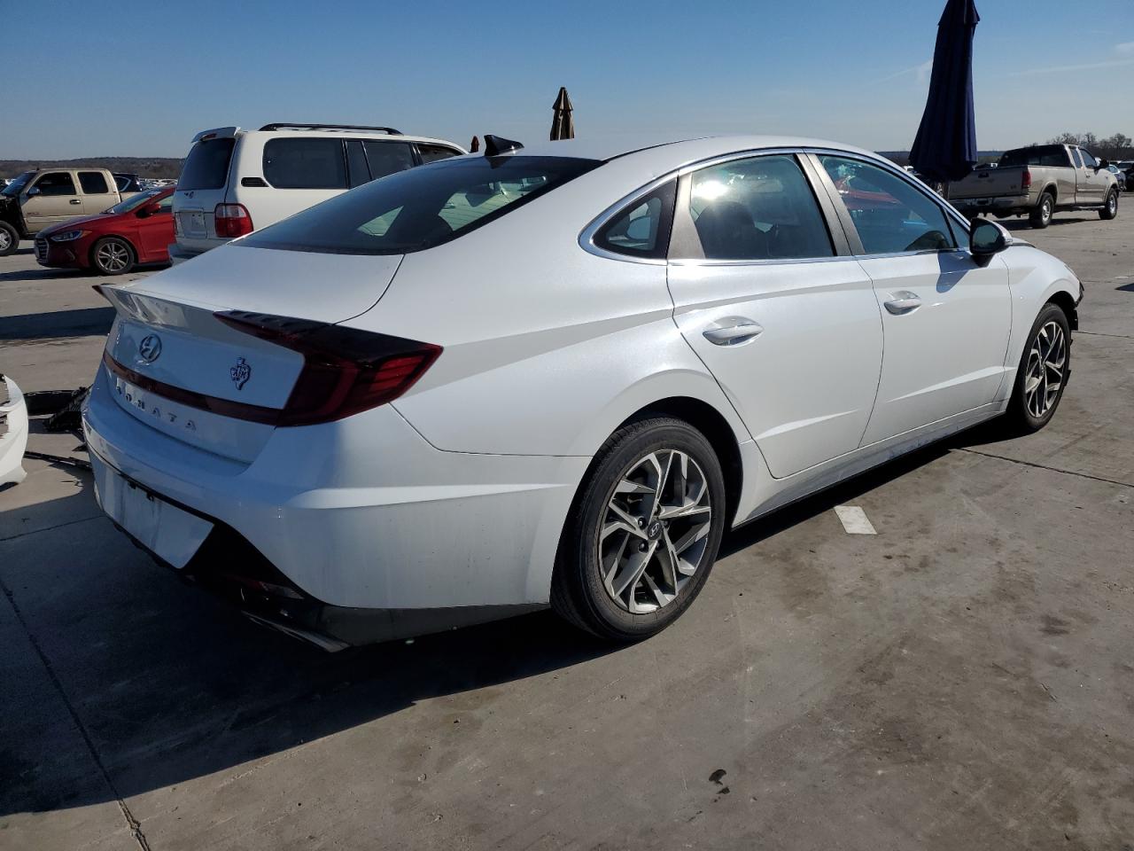 2020 Hyundai Sonata VIN 5NPEF4JA2LH000351 Copart auction photo, front end damage thumbnail 3